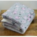 Teplá deka s polštářkem ELFan růžové ovečky + bílá