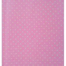 100% bavlněné plátno  šíře 160cm bílé puntíky na růžové